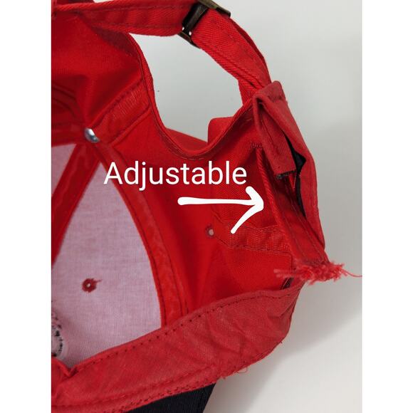 Vintage Riverside Coca-Cola Logo Cap Red Black OS - Picture 9 of 9